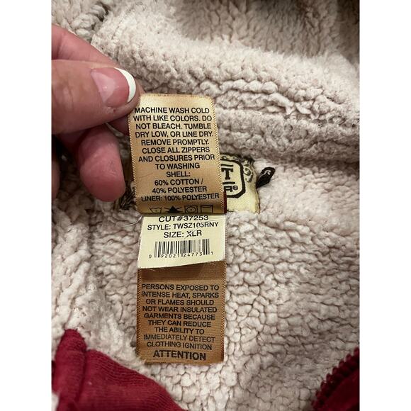 CE Schmidt Workwear Jacket Womens XL Sherpa Fleece Lined Coat Full Zip Fall - Picture 9 of 16